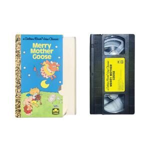 Vintage Merry Mother Goose VHS 1986 A Golden Book Video Classic RARE & HTF Cover